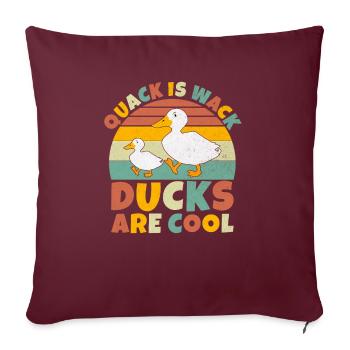 Duck Gifts for Duck Lovers - Sofa pillowcase 17,3'' x 17,3'' (45 x 45 cm) - burgundy - Front