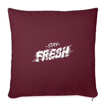 Restez frais - Restez frais et détendu - Housse de coussin décorative 45 x 45 cm - bordeaux - Devant