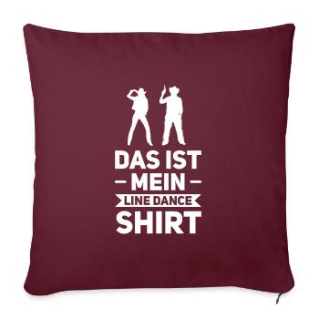 Line Dance Linedancer Linedance Geschenk - Sofakissenbezug 45 x 45 cm - Burgunderrot - Vorne