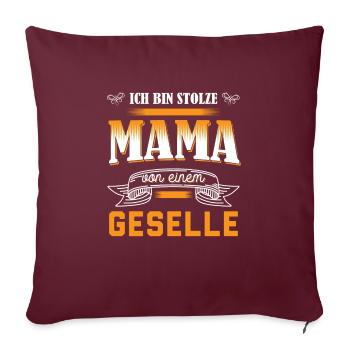 Geselle 2023 Geselle Geselle bestanden Geschenk - Sofakissenbezug 45 x 45 cm - Burgunderrot - Vorne