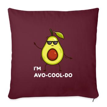 Avocados Avocado Avocado-Liebhaber Geschenk - Sofakissenbezug 45 x 45 cm - Burgunderrot - Vorne