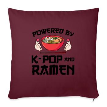 Südkorea k-pop Südkorea Geschenk - Sofakissenbezug 45 x 45 cm - Burgunderrot - Vorne