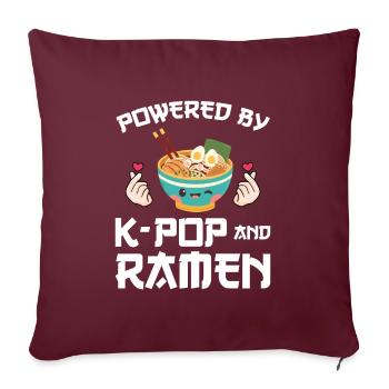 Südkorea k-pop Südkorea Geschenk - Sofakissenbezug 45 x 45 cm - Burgunderrot - Vorne