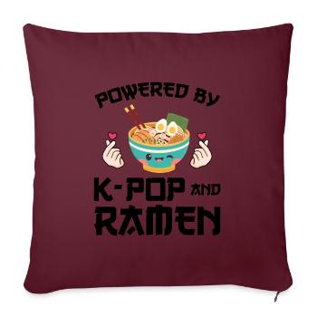 Südkorea k-pop Südkorea Geschenk - Sofakissenbezug 45 x 45 cm - Burgunderrot - Vorne