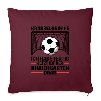 Kindergartenanfang Kindergarten Kindergartenkind G - Sofakissenbezug 45 x 45 cm - Burgunderrot - Vorne