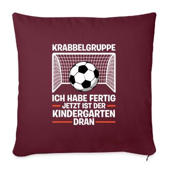 Kindergartenanfang Kindergarten Kindergartenkind G - Sofakissenbezug 45 x 45 cm - Burgunderrot - Vorne