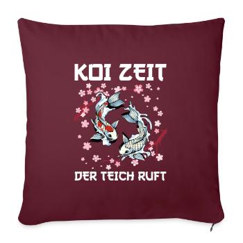 Kois Koi Sarkasmus Geschenk - Sofakissenbezug 45 x 45 cm - Burgunderrot - Vorne