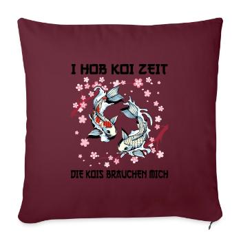 Kois Koi Sarkasmus Geschenk - Sofakissenbezug 45 x 45 cm - Burgunderrot - Vorne