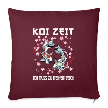 Kois Koi Sarkasmus Geschenk - Sofakissenbezug 45 x 45 cm - Burgunderrot - Vorne