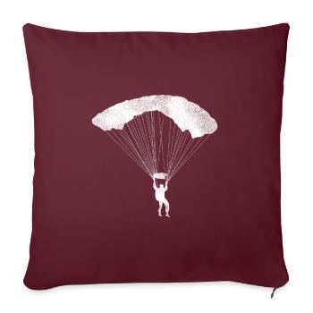 Paragliding - Sofakissenbezug 45 x 45 cm - Burgunderrot - Vorne