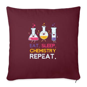 Enfants chimie - Housse de coussin décorative 45 x 45 cm - bordeaux - Devant