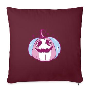 Transgender Pride Pumpkin LGBT Trans Flag - Housse de coussin décorative 45 x 45 cm - bordeaux - Devant
