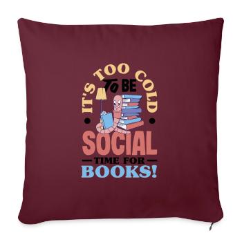 ime for Books Cozy Reading - Sofakissenbezug 45 x 45 cm - Burgunderrot - Vorne