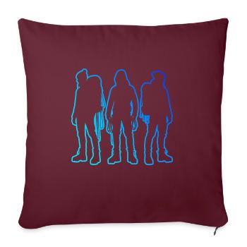 Grimpeur Escalade de bloc Grimpeur masculin - Housse de coussin décorative 45 x 45 cm - bordeaux - Devant
