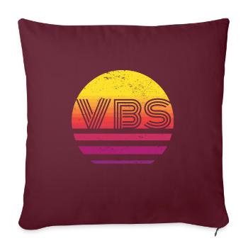 VBS Crew Vacation Bible School Squad Bible Study - Housse de coussin décorative 45 x 45 cm - bordeaux - Devant