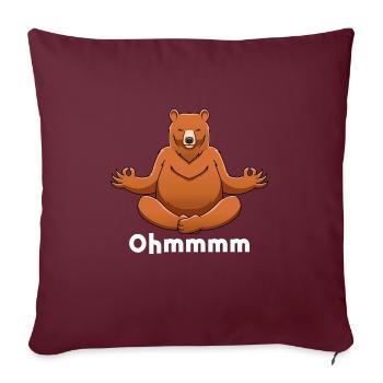 Yoga, Méditer, Conscience, Méditation - Housse de coussin décorative 45 x 45 cm - bordeaux - Devant