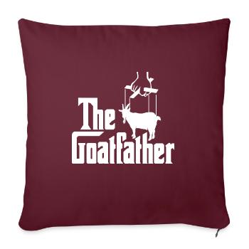 Amoureux des chèvres Élevage de chèvres Éleveur de chèvres Le chevrier - Housse de coussin décorative 45 x 45 cm - bordeaux - Devant