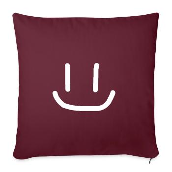 Rire Sourires Cadeau Fête Cool Style - Housse de coussin décorative 45 x 45 cm - bordeaux - Devant