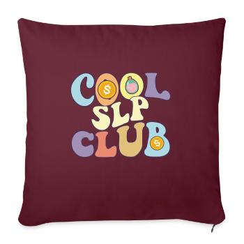 Cool Slp Club Speech Language Pathologist - Sofakissenbezug 45 x 45 cm - Burgunderrot - Vorne