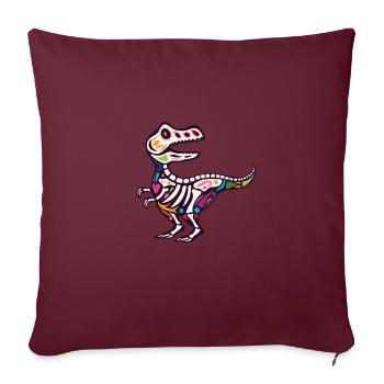 T Rex - Sofakissenbezug 45 x 45 cm - Burgunderrot - Vorne