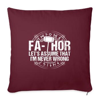 papa Vater Vater Tag Geschenk - Sofakissenbezug 45 x 45 cm - Burgunderrot - Vorne