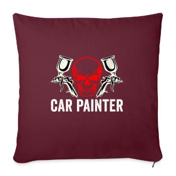Peintre de carrosserie automobile Peintre automobile - Housse de coussin décorative 45 x 45 cm - bordeaux - Devant