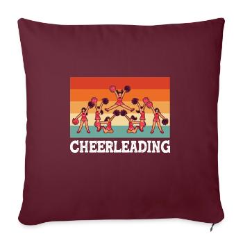Cheerleading - Sofakissenbezug 45 x 45 cm - Burgunderrot - Vorne