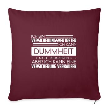 Versicherungsvertreter Für Versicherungsmakler Ver - Sofakissenbezug 45 x 45 cm - Burgunderrot - Vorne