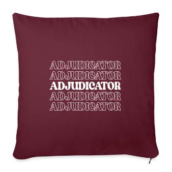 Arbitre Arbitre Arbitre Juge Arbitre - Housse de coussin décorative 45 x 45 cm - bordeaux - Devant