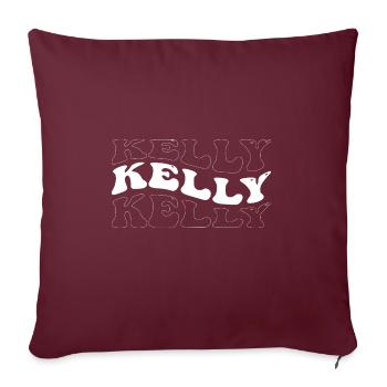 Funny Kelly Groovy 4 Männer Frauen Cool Kelly Tie Dye - Sofakissenbezug 45 x 45 cm - Burgunderrot - Vorne
