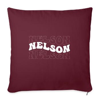 Drôle Nelson Groovy 4 Hommes Femmes Cool Nelson Tie - Housse de coussin décorative 45 x 45 cm - bordeaux - Devant