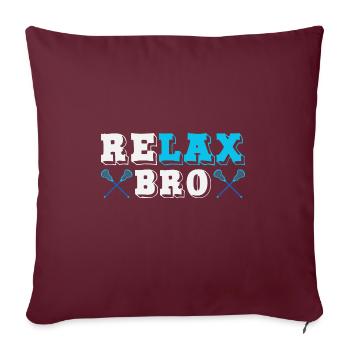 Realx Bro Lacrosse Player - Sofakissenbezug 45 x 45 cm - Burgunderrot - Vorne