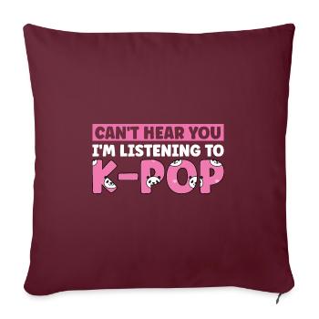 Südkorea k-pop Südkorea Geschenk - Sofakissenbezug 45 x 45 cm - Burgunderrot - Vorne