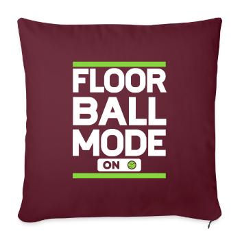 Mode Floorball sur Floorball Player Floorball - Housse de coussin décorative 45 x 45 cm - bordeaux - Devant