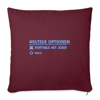 Vater Josef - Sofakissenbezug 45 x 45 cm - Burgunderrot - Vorne