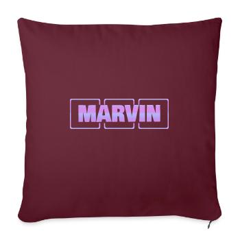 Marvin - Housse de coussin décorative 45 x 45 cm - bordeaux - Devant