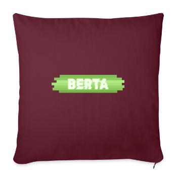 Idée cadeau Berta - Housse de coussin décorative 45 x 45 cm - bordeaux - Devant