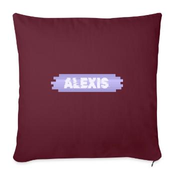 Mère Alexis - Housse de coussin décorative 45 x 45 cm - bordeaux - Devant