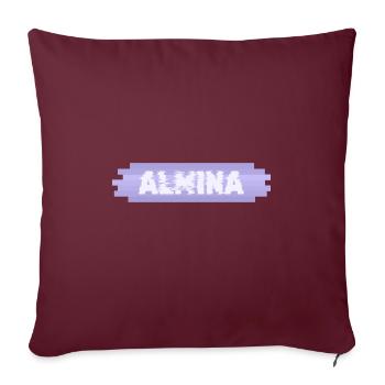 Mère Almina - Housse de coussin décorative 45 x 45 cm - bordeaux - Devant