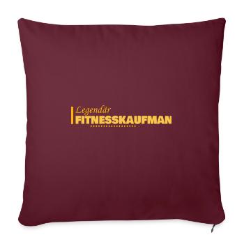 Profession : Assistante à la gestion de la condition physique - Housse de coussin décorative 45 x 45 cm - bordeaux - Devant