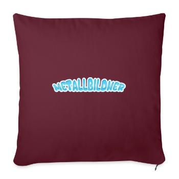 Cadeau pour les sculpteurs sur métal - Housse de coussin décorative 45 x 45 cm - bordeaux - Devant