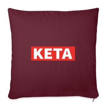 KETA Drôle Ketamine Drugs Party Gift - Housse de coussin décorative 45 x 45 cm - bordeaux - Devant