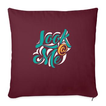 Model Schönheit Glamour Spruch Geschenk - Sofakissenbezug 45 x 45 cm - Burgunderrot - Vorne