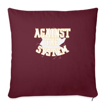 Démonstration de la révolution du système - Housse de coussin décorative 45 x 45 cm - bordeaux - Devant