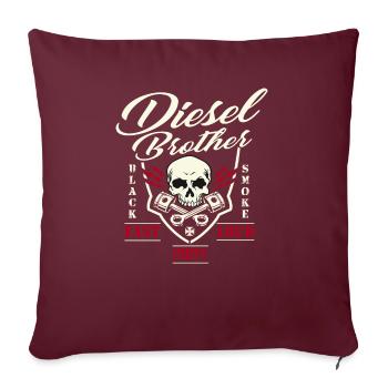 Diesel Brother Shirt Diesel Power Gear Powerstroke - Housse de coussin décorative 45 x 45 cm - bordeaux - Devant