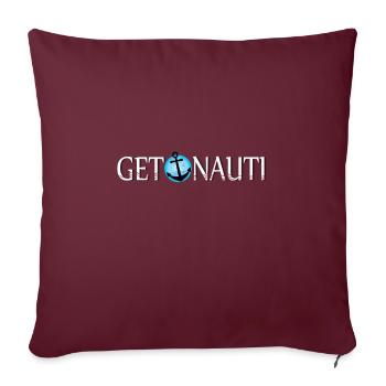 Nautik Segel Anker Geschenk - Sofakissenbezug 45 x 45 cm - Burgunderrot - Vorne