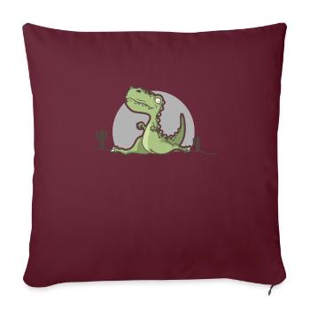 Turnen T-Rex Gymnastik Spagat Kontortionist Dino - Sofakissenbezug 45 x 45 cm - Burgunderrot - Vorne