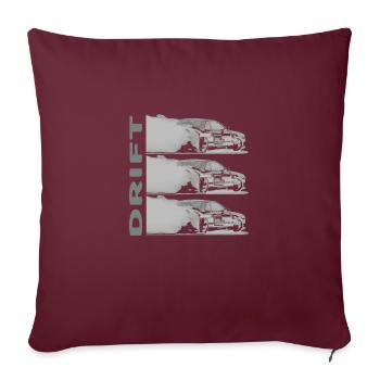 DRIFT sombre - Housse de coussin décorative 45 x 45 cm - bordeaux - Devant