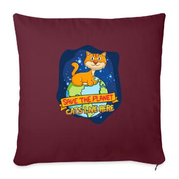 enfants - Housse de coussin décorative 45 x 45 cm - bordeaux - Devant
