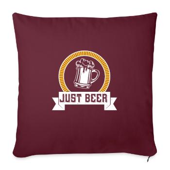 JUSTE DE LA BIÈRE - Housse de coussin décorative 45 x 45 cm - bordeaux - Devant